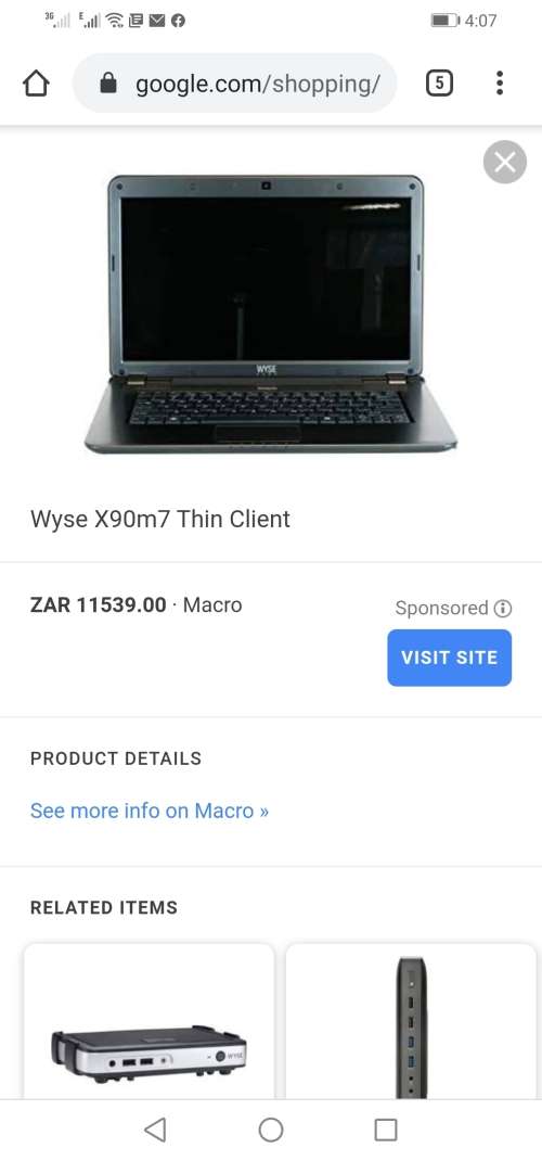 *****DELL WYSE X90M THIN CLIENT, AMD. EXCELLENT CONDITION***WAS R11000 NEW****