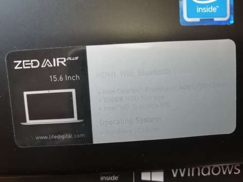 ** ROSE GOLD  ZEDAIR ILIFE PLUS. 4GB RAM, 500GB HDD, WIFI, BLUETOOTH*FAULTY***** ****