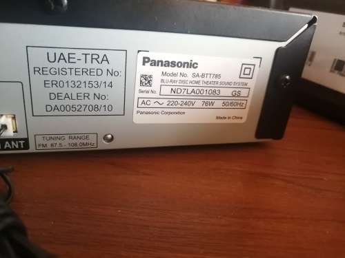 LATE ENTRYDEMO PANASONIC BLUERAY,3D, WIRELESS, SURROUND SOUND SYSTEMR9000