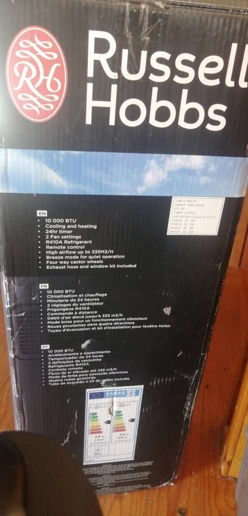 **CRAZY SPECIAL**BRAND NEW RUSSEL HOBBS 10 000BTU AIRCON COOLING AND HEATING **R6000