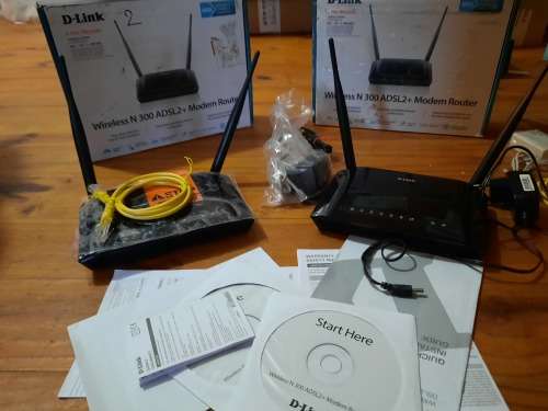 ***NEW YEARS SPECIAL**FREE FREIGHT **2 x D-LINK WIRELESS N300 ADSL2+MODEM ROUTER**ONE BID FOR BOTH