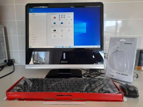 *LAST ONE**MSI ALL IN ONE PC, 1TB HDD, W10,WIFI, DVD, USB*** NEW KEYBOARD AND MOUSE**FREE GIFT*