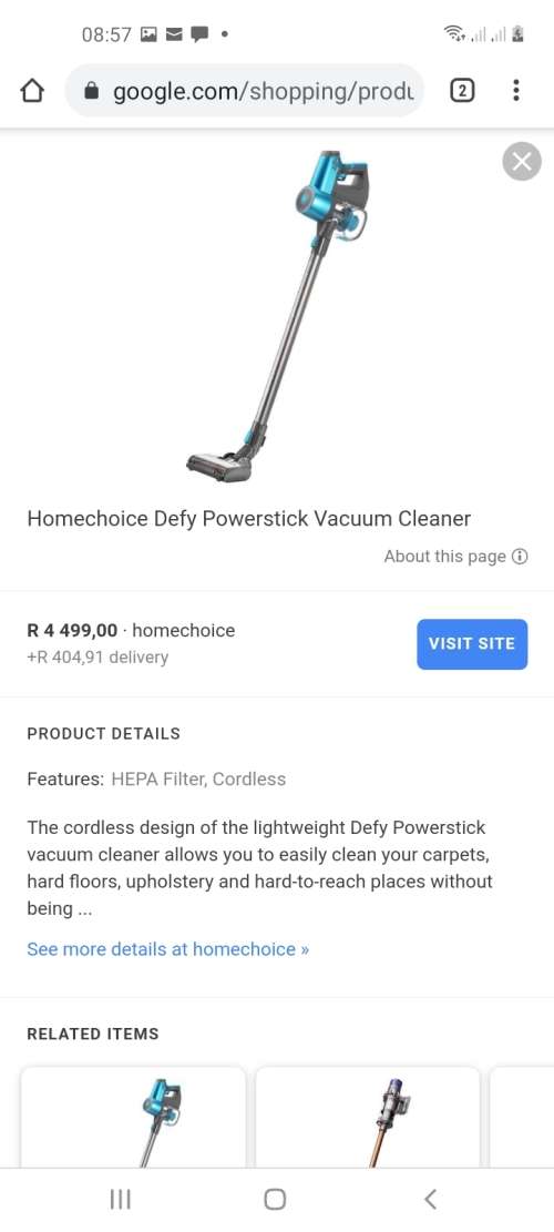 **LIQUIDATION**DEFY POWER DUST PRINCE IN BOX WITH ATTACHMENTS**DOES NOT TURN ON***