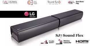*DONT MISS THIS**NEW LG SJ7 FLEX DUEL SOUND BAR*ONE IS PORTABLE**WIRELESS SUB*CRYSTAL CLEAR CIMENA**