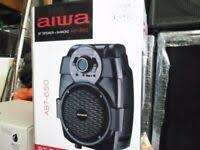 **TOP QUALITY**BRAND NEW AIWA ABT-650 BLUETOOTH AND KARAOKEE SPEAKER IN BOX WITH MIC****