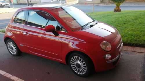 ****WOW**SPORTY 2013 FIAT 500 RED, PANARAMIC ROOF, FHS/FSH ON AUCTION*STARTING @R1 NO RESERVE***