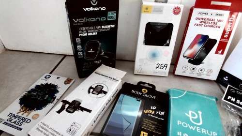 ****BULK LOT OF CELL PHONE ACCESSORIES, WIRELESS CHARGERS, LCDS,COVERS, SCREEN PROTECTORS ETC*****