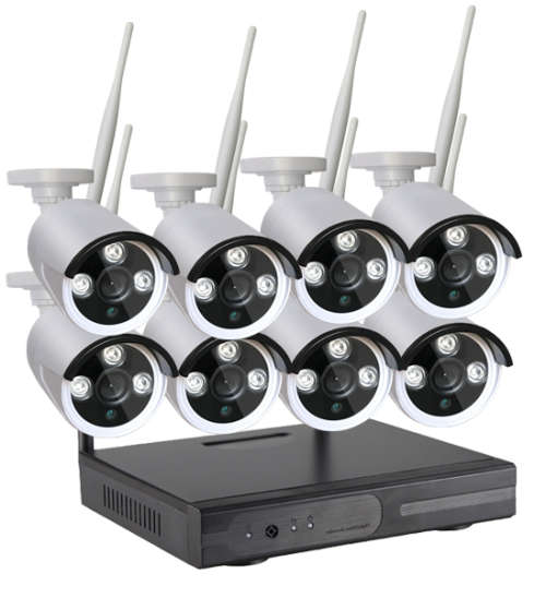 **WOW**BRAND NEW HD NVR WIRELESS 8CH CCTV KIT, 1080P, 2MP CAMERAS, DVR,POWER SUPPLY, MOUSE**R7000***