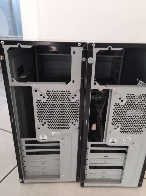 *LAST OF THE STORE CLEARANCE SALE**2 X GIGABYTE PC CHASIS WITH DVD WRITERS**ONE BID FOR BOTH**