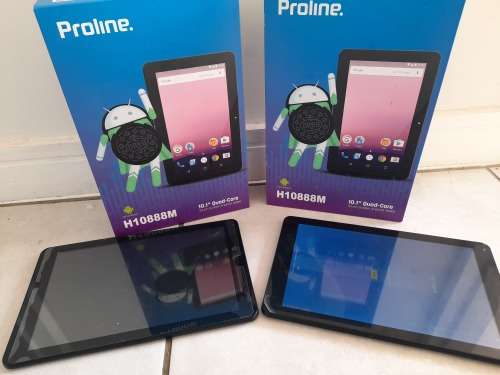 **BUY ONE GET ONE FREE**PROLINE 101INCH QUAD CORE DUAL SIM TABLETS**ONE WORKING ONE NOT**