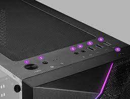 **MONTH END DEAL*****GAMING  MSI MAG Vampiric 100R ATX ARGB Gaming Chassis with fans***in box