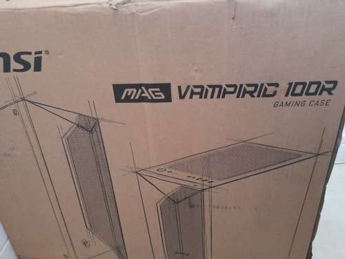 **MONTH END DEAL*****GAMING  MSI MAG Vampiric 100R ATX ARGB Gaming Chassis with fans***in box