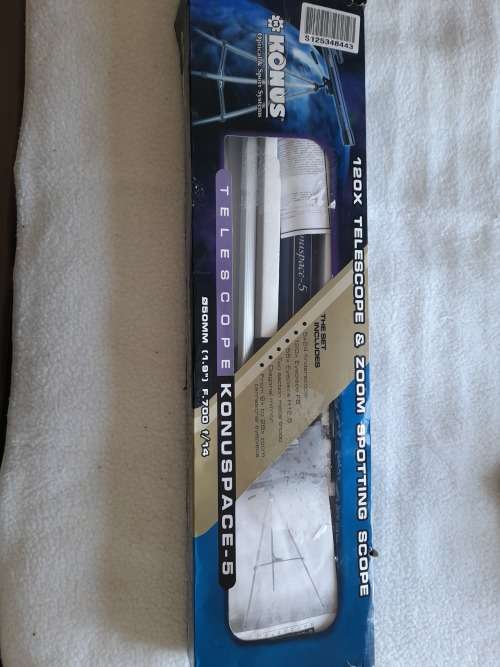 *CRAZY SPECIAL***New Konus Konuspace-5 50Mm F/14 Refractor Telescope** IN BOX WITH ALL ACCESSORIES