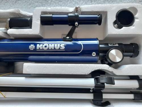 *CRAZY SPECIAL***New Konus Konuspace-5 50Mm F/14 Refractor Telescope** IN BOX WITH ALL ACCESSORIES