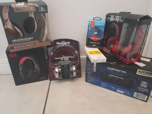 *SPRING SPECIAL*BULK LOT OF NEW HEADSETS, SMART WATCH BLUETOOTH SPEAKER***