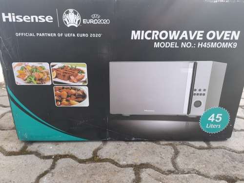 **NEW STOCK**BRAND NEW HISENSE 45L GRILL  MIRROR/CHROME DIGITAL MICROWAVE**R4700 IN STORE