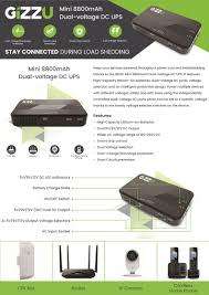 *LIMITED OFFER*R30 FREIGHT**GIZZU MINI 8800MAH DC UPS*RUN YOUR WIFI,CCTV,FIBRE*R1400