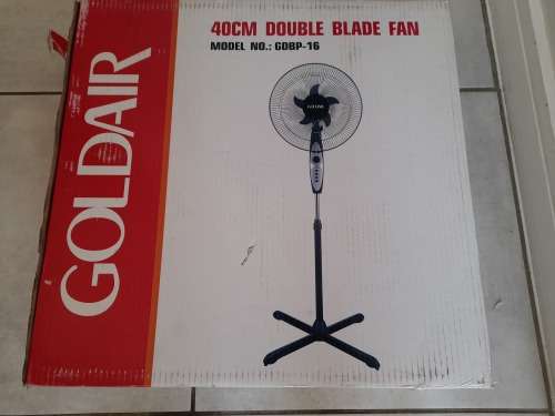 *CRAZY CHRISTMAS DEAL*SUMMER ON WAY*BRAND NEW GOLD AIR DOUBLE BLADE PEDISTAL FAN, 3 SPEED, TIMER*