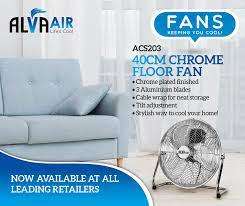 *CHRISTMAS IS COMING*SUMMER ON WAY*BRAND NEW ALVA STAINLESS STEEL FLOOR FAN, 3 SPEED*HEAVY DUTY**