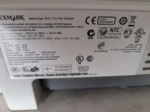 ***COLLECTION ONLY DUE TO SIZE***LEXMARK X466DE COMMERCIAL ALL IN ONE  PRINTER*SOMERSET WEST, CAPE
