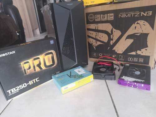 *SNAP FRI DEAL*NEW GAMING PC SET UP*ARMAGGEDDON CHASIS,PSU,BIOSTAR MOTHERBOARD FANS,WIFI CARD**