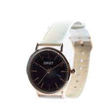 *CHRISTMAS SPECIAL**BRAND NEW LADIES SOVIET WATCH*WHITE LEATHER STRAP,GOLD BUCKLE, BLACK MARBLE**