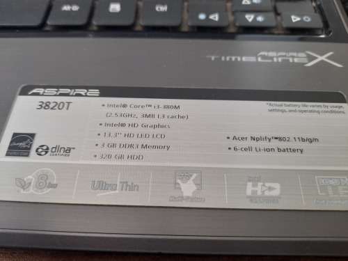 *NEW YEAR DEAL*Acer Aspire TimelineX 3820T - Intel Core i3*was over R8000 when it was new*