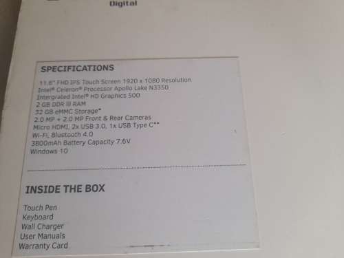 **LIQUIDATION STOCK**ILIFE ZEDBOOK 2 NOTEBOOK AND TABLET*SHOWS POWER NOT TURNING ON*NO CHARGER, BOX*