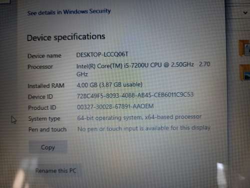 **WOW**i5 DELL INSPIRON 15  *1TB HDD, I5(7TH GEN),4GB RAM WINDOWS 10,EXCELLENT CONDITION*R12000 NEW
