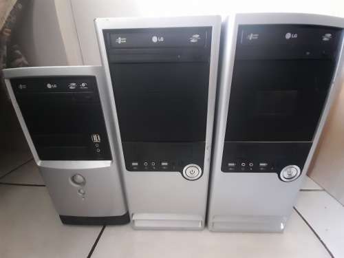 *CALLCENTRE LIQUIDATION*LOT OF 3XPC TOWERS WITH MOTHERBOARDS/DVD WRITERS. NO HDD, NO RAM*1 BID FOR 3