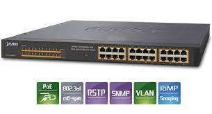 *CALLCENTRE LIQUIDATION*PLANET FNSW-2400PS 24 PORT 10/100 POE WEBSMART BUSINESS SWITCH*AROUND R15000