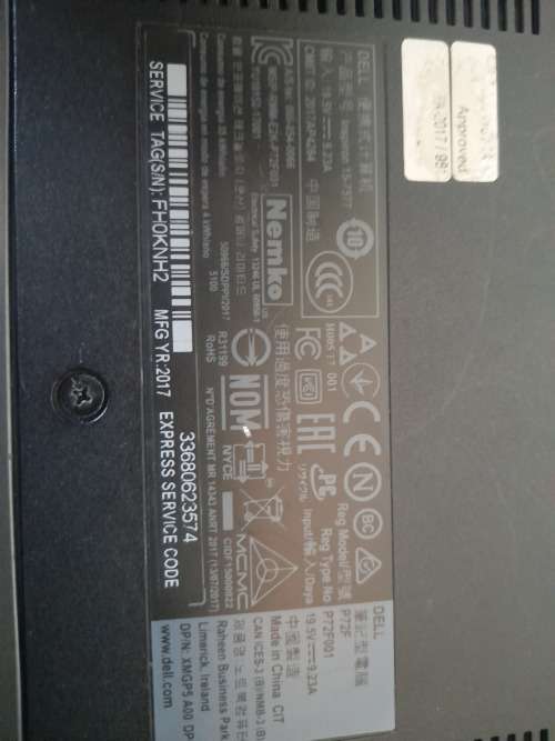 *DELL INSPIRON P72F GAMING LAPTOP FOR SPARES, COMPLETE WITH NO MOTHERBOARD*NEW OVER R15000 VALUE*