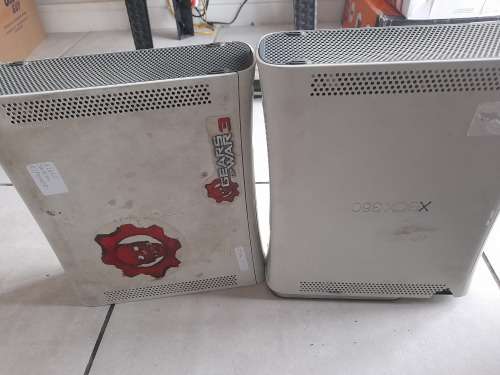 ***STORAGE CLEARANCE**2 X XBOX 360 CONSOLES*NOT TESTED NO POWER SUPPLY*ONE BID FOR BOTH**