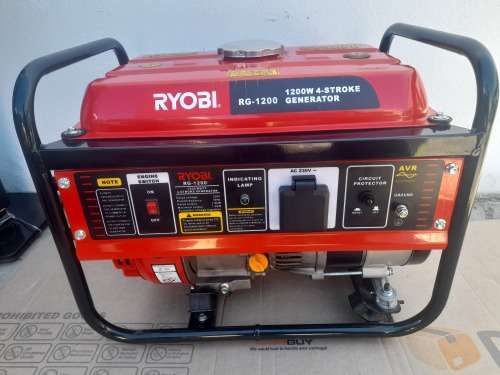 *ONCE OFF OFFER*DEMO RYOBI RG-1200 1.2KVA 4 STROKE GENERATOR IN B0X*WORKS**R4500 RETAIL**