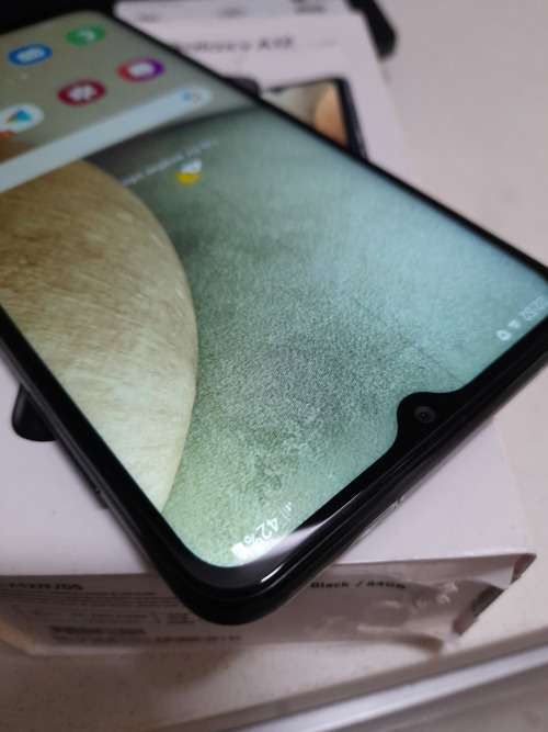 *SAMSUNG A12 64GB NEW IN BOX, HAS SMALL THINN LINE AS PER PIC, BARELY VISUABLE*R4000 IN STORE**
