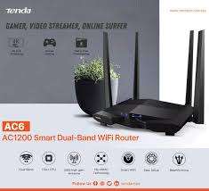 **HUGE SALE**GAMING TENDA AC1200 DUAL BAND AC6  WIFI ROUTER  IN BOX**
