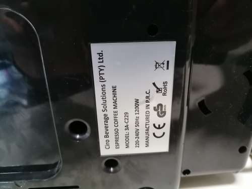 CRAZY SPRING DEAL*CIRO 3A -S229 COFFEE POD MACHINE**WORKING PERFECT*