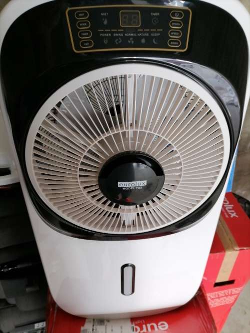 **DONT NEED ESKOM*DEMO EUROLUX PORTABLE RECHARGABLE AIR MIST/COOLER+LED+REMOTE R3500 RETAIL*