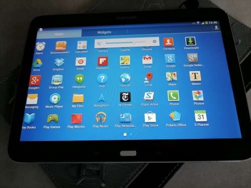 *STARTING @R1 NO RESERVE*USED SAMSUNG TAB 3 GT-P5200 3G/WIFI 10INCH TABLET WITH POUCH**