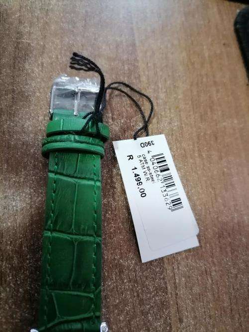 *ONCE OFF DEAL*BRAND NEW JACQUES LEMANS ALPHA SAPHIR Crystals GREEN Leather.390*R1500 RETAIL