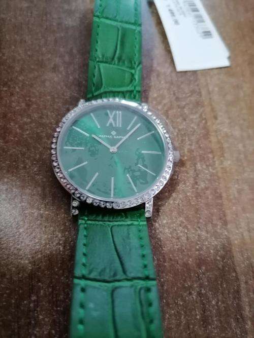 *ONCE OFF DEAL*BRAND NEW JACQUES LEMANS ALPHA SAPHIR Crystals GREEN Leather.390*R1500 RETAIL