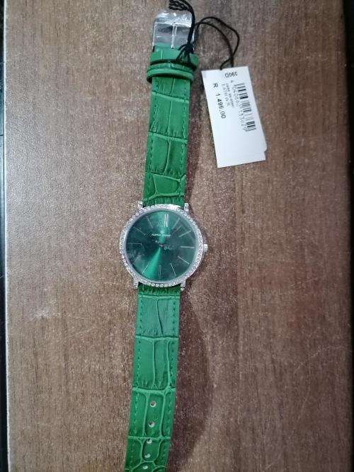 *ONCE OFF DEAL*BRAND NEW JACQUES LEMANS ALPHA SAPHIR Crystals GREEN Leather.390*R1500 RETAIL