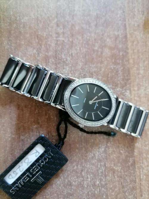 **BLACK FRIDAY*FREE FREIGHT*BRAND NEW JACQUES LEMANS CERAMIC YORK 1-1819 BLACK WATCH**R9000 IN STORE