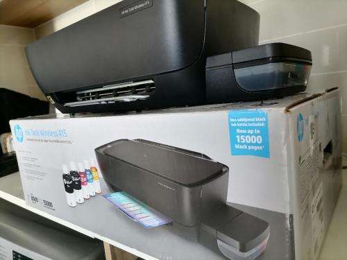 *LIKE NEW HP INK TANK WIRELESS 415 PRINTER IN BOX WITH FULL TANKS*SHOWS ERROR CODE*R3500 IN STORE**