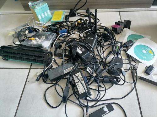 *YEAR END CLEARANCE**BULK LOT OF ORIGINAL LAPTOP CHARGERS,NEW INK CARTRIDGES,CABLES ETC ETC**