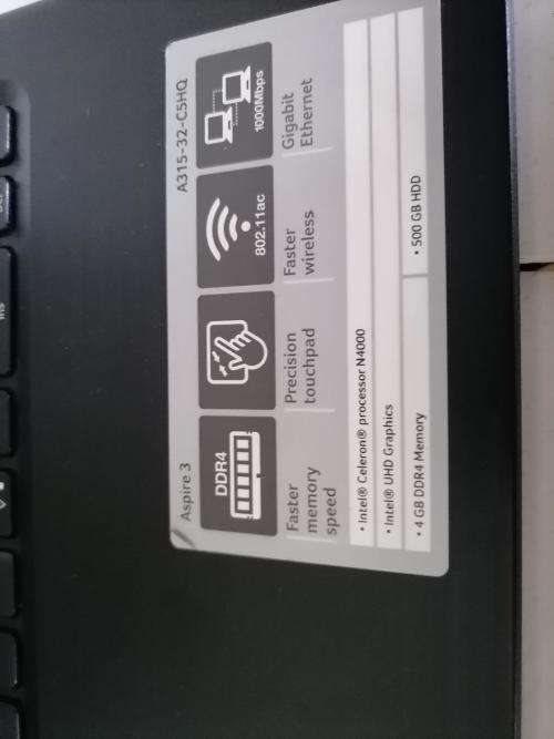 **VALENTINES DEAL*ACER ASPIRE 3 A315-32 LAPTOP*N4000, 4GB RAM, 500GB HDD*EXCELLENT CONDITION*