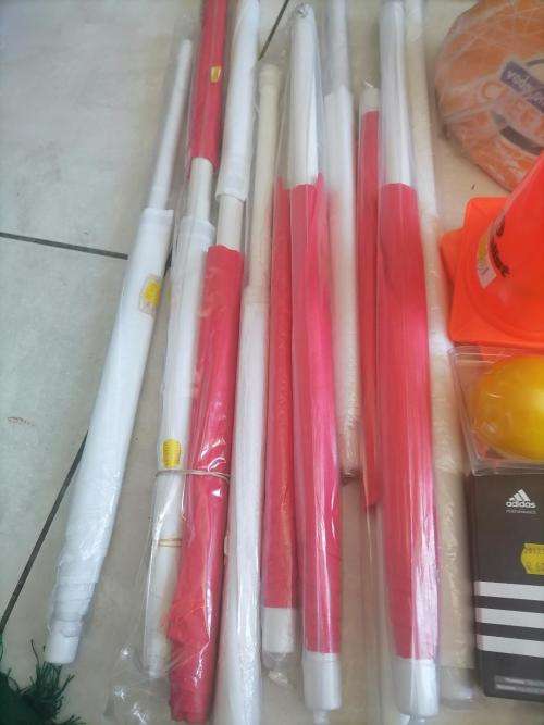 **HUGE SPORT SHOP LIQUIDATION*LOT OF BRAND BALLS.FLAGS.CONES ETC ETC*OVER R5000 RETAIL**