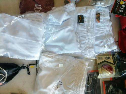 **HUGE SPORT SHOP LIQUIDATION*LOT OF BRAND NEW SHIN GUARDS,GLOVES,CRICKET PANTS ETC ETC**