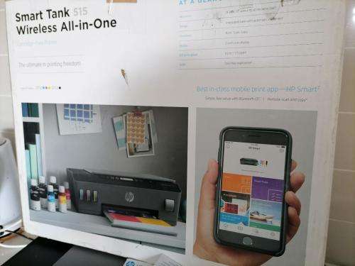**HP SMART TANK 515 PRINTER IN BOX*LOOKS NEW*CARTRIDGES FLASH ON SCREEN*OVER R5000 RETAIL*