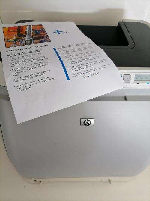 **LIQUIDATION ITEM*HP 1600 COLOR LAZERJET PRINTER WITH TONERS*PRINTS EXCELLENT QUALITY*
